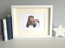 Load image into Gallery viewer, Once upon a time bear print, unframed bear picture. Story time bears

