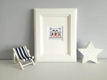 Load image into Gallery viewer, Seaside print, ice lolly, ice cream, penguins picture 'Beside the seaside' in a 7x5 inch white mount/mat, unframed