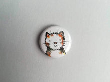 Load image into Gallery viewer, Mini cute cat drawing button badge
