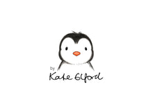 Load image into Gallery viewer, Penguin keyring, penguin grey chick wooden key fob, penguin key chain, wood bag charm, responsibly resourced wood