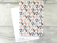 Load image into Gallery viewer, Guinea pig postcard, lots of little guinea pig pictures repeated. By Kate Elford
