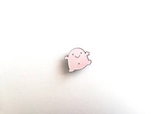 Load image into Gallery viewer, Seconds A little blob of happiness enamel pin, cute pink blob, positive enamel brooch, friendship, supportive enamel badges