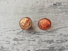 Load image into Gallery viewer, Seconds. Lucky penny enamel pin, good luck enamel badge, enamel brooch pins, rose gold badges