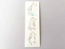 Load image into Gallery viewer, Penguin bookmark, page marker, bookmark gift, little penguin, blue and white bookmark