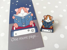 Load image into Gallery viewer, Guinea pig bookmark, cavy page marker, bookmark gift, book lover, book worm, one more page
