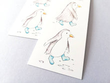 Load image into Gallery viewer, Penguin bookmark, page marker, bookmark gift, little penguin, blue and white bookmark