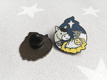 Load image into Gallery viewer, Nativity enamel pin, Christmas brooch, baby Jesus,crib, donkey, sheep and star. The reason for the season, Christian pins, Christmas