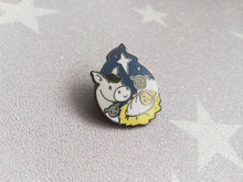 Load image into Gallery viewer, Nativity enamel pin, Christmas brooch, baby Jesus,crib, donkey, sheep and star. The reason for the season, Christian pins, Christmas