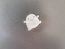 Load image into Gallery viewer, A little blob of happiness magnet, tiny recycled acrylic, mini cute pink blob, positive gift, friendship, supportive, care