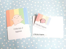 Load image into Gallery viewer, A little blob of happiness postcard. A happy, positive message for posting or framing