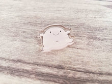 Load image into Gallery viewer, A little blob of happiness magnet, tiny recycled acrylic, mini cute pink blob, positive gift, friendship, supportive, care