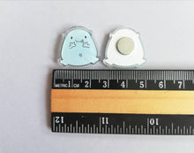 Load image into Gallery viewer, Worry gobbler magnet, tiny cute positive mini fridge magnet, friendship, anxiety eater, supportive, recycled acrylic