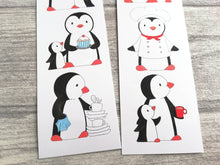 Load image into Gallery viewer, Kitchen penguins bookmark, cook book page marker, bookmark gift, chef, baking, book worm