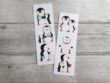 Load image into Gallery viewer, Kitchen penguins bookmark, cook book page marker, bookmark gift, chef, baking, book worm