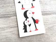 Load image into Gallery viewer, Kitchen penguins bookmark, cook book page marker, bookmark gift, chef, baking, book worm