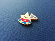 Load image into Gallery viewer, Gold star magnet, acrylic, mini cute happy super star, positive gift, friendship, supportive, care, fridge magnet