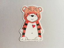 Load image into Gallery viewer, Tiger, panda and elephant sticker set, small animal stickers, wildlife love sticker, eco friendly