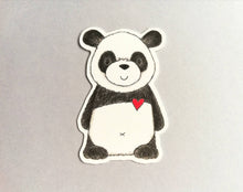Load image into Gallery viewer, Tiger, panda and elephant sticker set, small animal stickers, wildlife love sticker, eco friendly