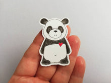 Load image into Gallery viewer, Tiger, panda and elephant sticker set, small animal stickers, wildlife love sticker, eco friendly