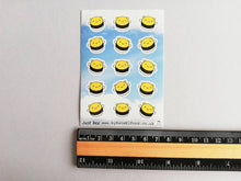 Load image into Gallery viewer, Bee stickers. Little bumble bees vinyl sticker, small A7 sticker sheet, cute, planner, bullet point, journal