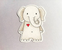 Load image into Gallery viewer, Tiger, panda and elephant sticker set, small animal stickers, wildlife love sticker, eco friendly