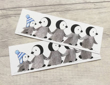 Load image into Gallery viewer, Penguin chick bookmark, page marker, bookmark gift, book lover, cute penguins
