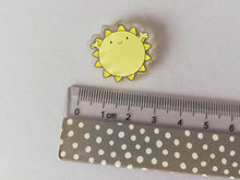 Load image into Gallery viewer, A little ray of sunshine mini magnet, cute positive fridge magnet, friendship, postable happiness and love, supportive, recycled acrylic