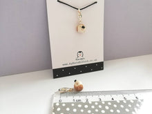 Load image into Gallery viewer, Ceramic hedgehog stitch marker, mini hedgehog charm