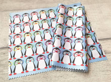 Load image into Gallery viewer, Glasses, screen cleaner, penguin lens cloth, cute screen wipe, fabric screen wipe