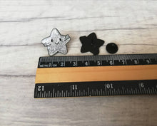 Load image into Gallery viewer, A little bit of sparkle enamel pin, cute silver glitter star, positive enamel brooch, friendship, sparkle enamel badges, supportive gift