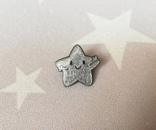 Load image into Gallery viewer, Seconds - A little bit of sparkle enamel pin, silver glitter enamel badge, supportive gift