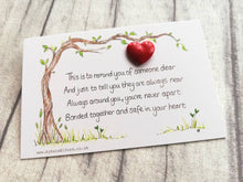 Load image into Gallery viewer, Remembrance pin, loved one enamel pin, little heart enamel brooch, always with you, memory, supportive enamel gift, bereavement keepsake