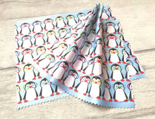 Load image into Gallery viewer, Glasses, screen cleaner, penguin lens cloth, cute screen wipe, fabric screen wipe