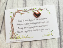 Load image into Gallery viewer, Remembrance pin, loved one enamel pin, little heart enamel brooch, always with you, memory, supportive enamel gift, bereavement keepsake
