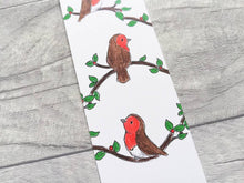 Load image into Gallery viewer, Robin bookmark, bird page marker, bookmark gift, book lover, robins
