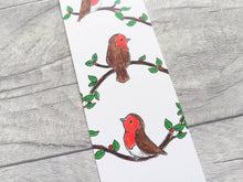 Load image into Gallery viewer, Robin bookmark, bird page marker, bookmark gift, book lover, robins
