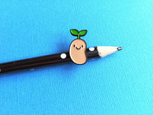 Load image into Gallery viewer, Positive bean enamel pin, thoughtful happy gift, mini enamel brooch, friendship, supportive enamel badges