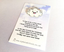 Load image into Gallery viewer, Mini recycled funny, cheeky cloud magnet