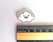 Load image into Gallery viewer, Mini recycled funny, cheeky cloud magnet