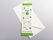 Load image into Gallery viewer, Pea of positivity bookmark, happy page marker, positive bookmark gift, positive book lover, friendship, supportive, positive gift, cheer up
