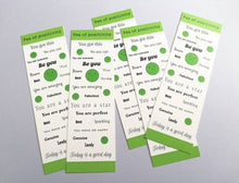 Load image into Gallery viewer, Pea of positivity bookmark, happy page marker, positive bookmark gift, positive book lover, friendship, supportive, positive gift, cheer up