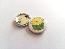 Load image into Gallery viewer, A little blob of luck badge, cute, positive gift, supportive, friendship, lucky clover, good luck, button badge