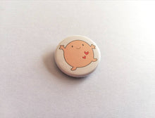 Load image into Gallery viewer, A hug badge, cute happy hug, positive, friendship, supportive button badges, support gift
