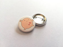 Load image into Gallery viewer, A hug badge, cute happy hug, positive, friendship, supportive button badges, support gift