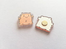 Load image into Gallery viewer, A fuzzy feeling magnet, tiny recycled acrylic, mini cute blob, love, positive gift, friendship, support, care