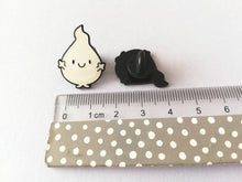 Load image into Gallery viewer, A little bit of light for the dark enamel pin, cute glow in the dark positive brooch, friendship, care, anxiety, supportive enamel badges