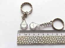 Load image into Gallery viewer, A little bit of light for the dark keyring, cute happy blob, positive key fob, friendship, anxiety, support, care, recycled acrylic
