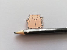 Load image into Gallery viewer, A fuzzy feeling magnet, tiny recycled acrylic, mini cute blob, love, positive gift, friendship, support, care