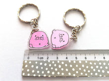 Load image into Gallery viewer, A little giggle keyring, cute happy, friend, positive key fob, funny, friendship, support, care, recycled acrylic
