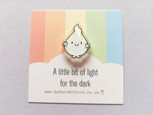 Load image into Gallery viewer, A little bit of light for the dark magnet, tiny recycled acrylic, mini cute blob, positive gift, friendship, support, anxiety, care